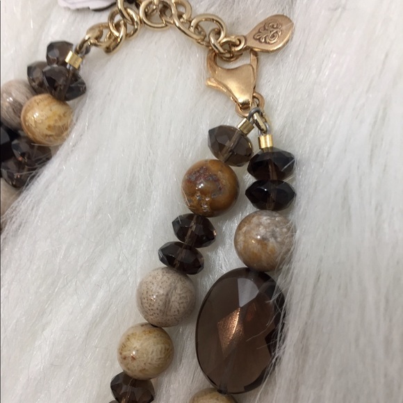Barse Agate & Smoky Quartz Necklace - Picture 4 of 8